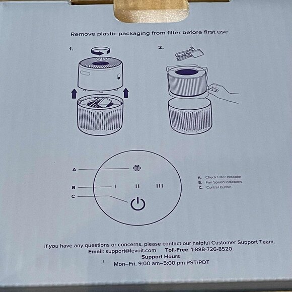 Levoit Core® Mini-P Air Purifier open box black - Picture 4 of 6